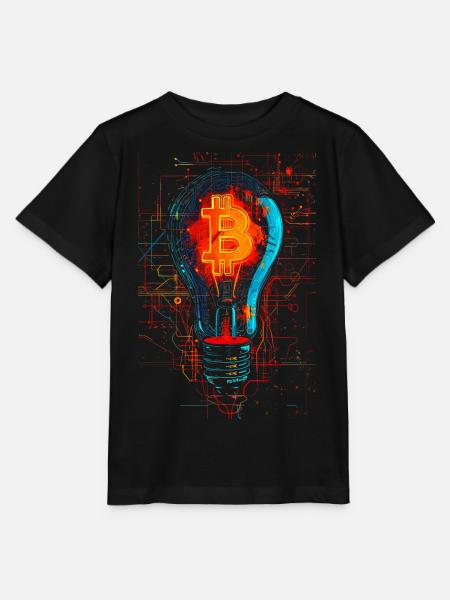 BTC Bulblight - Stanley/Stella Kinder T-Shirt MINI CREATOR - Schwarz