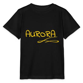 Geschenk für Aurora - Stanley/Stella Kinder T-Shirt MINI CREATOR  - Schwarz - Vorne - Mikhail (115cm)