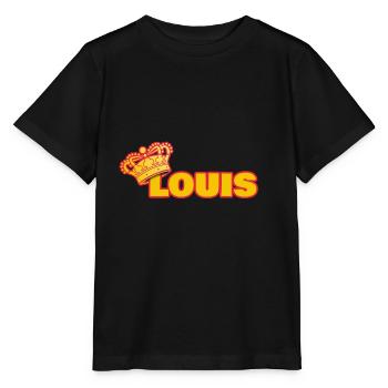 Couronne pour Louis - T-shirt bio MINI CREATOR Stanley/Stella Enfant - noir - Devant - Mikhail (115cm)