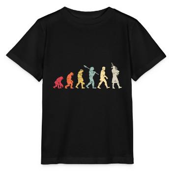 Bagpipe Evolution Woodwind Instrument - T-shirt bio MINI CREATOR Stanley/Stella Enfant - noir - Devant - Mikhail (115cm)