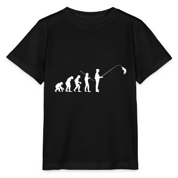 Evolutie Vissers Vissen Vissers Vissers - Stanley/Stella Kinder-T-shirt MINI CREATOR  - zwart - Voor - Mikhail (115cm)
