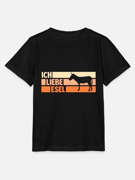 Esel - Stanley/Stella Kinder T-Shirt MINI CREATOR - Schwarz