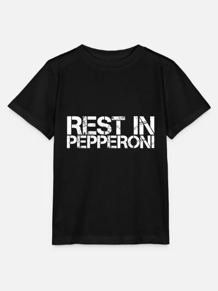 Rest In Pepperoni 3 - Stanley/Stella Kinder T-Shirt MINI CREATOR - Schwarz