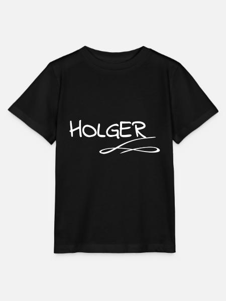 Vorname Holger - Stanley/Stella Kinder T-Shirt MINI CREATOR - Schwarz