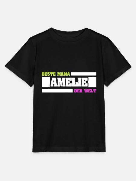 Mutter Amelie - Stanley/Stella Kinder T-Shirt MINI CREATOR - Schwarz