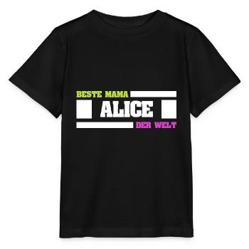 Cadeau pour Alice - T-shirt bio MINI CREATOR Stanley/Stella Enfant - noir - Devant - Mikhail (115cm)