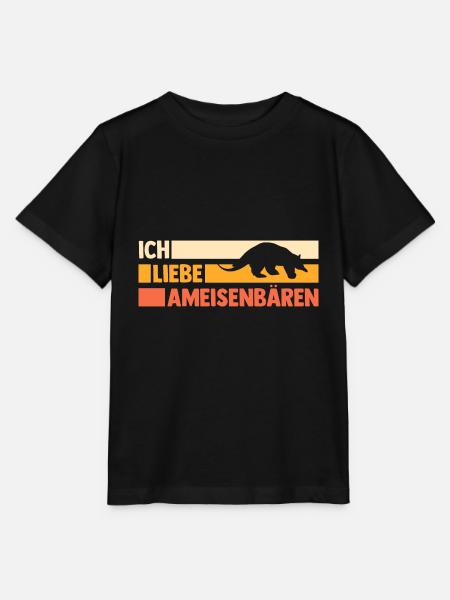 Ameisenbär - Stanley/Stella Kinder T-Shirt MINI CREATOR - Schwarz