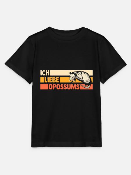 Opossum - Stanley/Stella Kinder T-Shirt MINI CREATOR - Schwarz