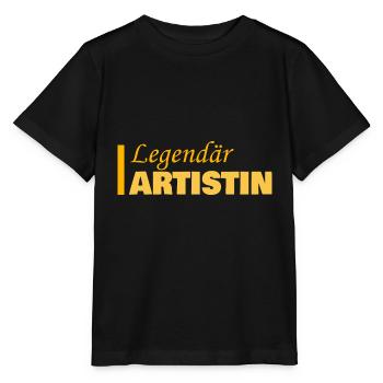 Beruf Artistin - Stanley/Stella Kinder T-Shirt MINI CREATOR  - Schwarz - Vorne - Mikhail (115cm)