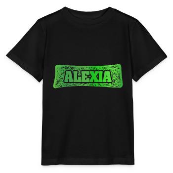 Alexia as a first name - Stanley/Stella MINI CREATOR Kids’ T-Shirt - black - Front - Mikhail (115cm)