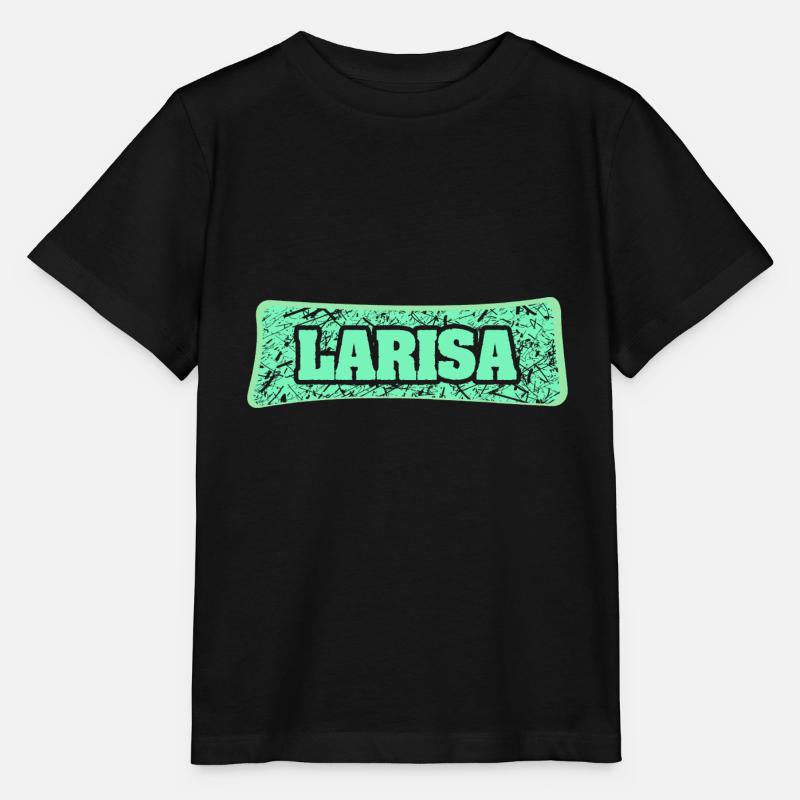 Nom de naissance Larisa - T-shirt bio MINI CREATOR Stanley/Stella Enfant - noir