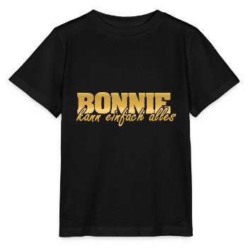 Bonnie - T-shirt bio MINI CREATOR Stanley/Stella Enfant - noir - Devant - Mikhail (115cm)