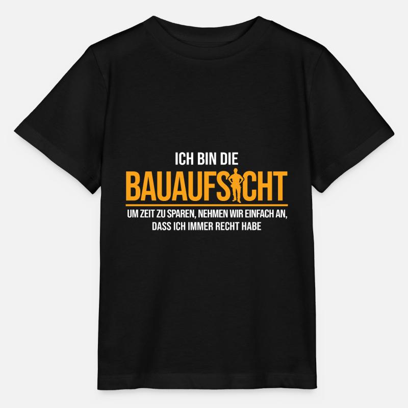 Bauherr Hausbau Baustelle - Stanley/Stella Kinder T-Shirt MINI CREATOR  - Schwarz