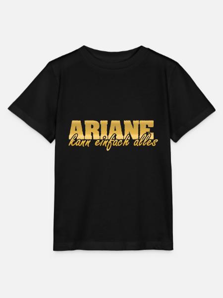 Ariane als Frau - Stanley/Stella Kinder T-Shirt MINI CREATOR - Schwarz