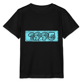 Zahl 1995 - Stanley/Stella Kinder T-Shirt MINI CREATOR  - Schwarz - Vorne - Mikhail (115cm)