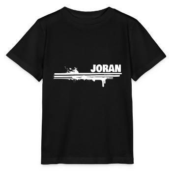 Farbklecks Joran - Stanley/Stella Kinder T-Shirt MINI CREATOR  - Schwarz - Vorne - Mikhail (115cm)
