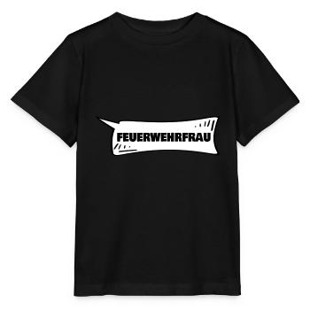 Feuerwehrfrau - Stanley/Stella Kinder T-Shirt MINI CREATOR  - Schwarz - Vorne - Mikhail (115cm)