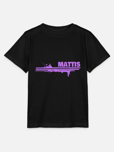 Mattis als Farbklecks - Stanley/Stella Kinder T-Shirt MINI CREATOR - Schwarz