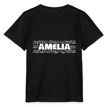 Amelia als Vorname - Stanley/Stella Kinder T-Shirt MINI CREATOR  - Schwarz - Vorne - Mikhail (115cm)