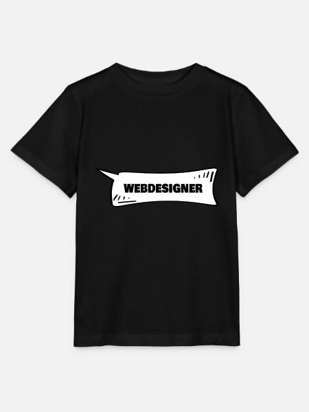 Sprechblase Webdesigner - Stanley/Stella Kinder T-Shirt MINI CREATOR - Schwarz