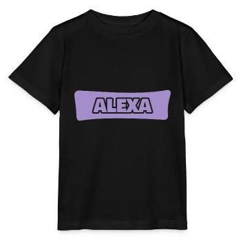 Gift for Alexa - Stanley/Stella MINI CREATOR Kids’ T-Shirt - black - Front - Mikhail (115cm)