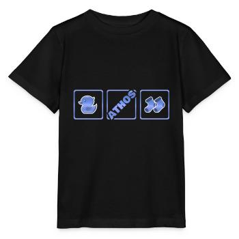 Birth of Athos - Stanley/Stella MINI CREATOR Kids’ T-Shirt - black - Front - Mikhail (115cm)