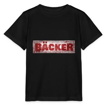 Von Beruf aus Bäcker - Stanley/Stella Kinder T-Shirt MINI CREATOR  - Schwarz - Vorne - Mikhail (115cm)