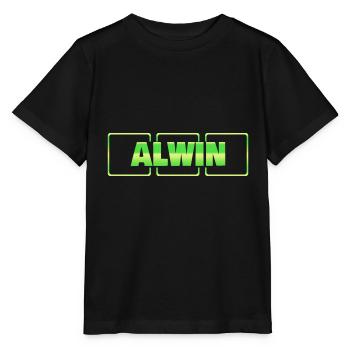 Taufe Taufgeschenk Geschenkidee Vorname Alwin - Stanley/Stella Kinder T-Shirt MINI CREATOR  - Schwarz - Vorne - Mikhail (115cm)