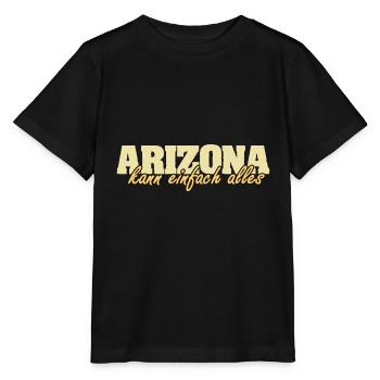 Arizona - Stanley/Stella Kinder T-Shirt MINI CREATOR  - Schwarz - Vorne - Mikhail (115cm)