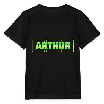 Geschenkidee Arthur - Stanley/Stella Kinder T-Shirt MINI CREATOR  - Schwarz - Vorne - Mikhail (115cm)