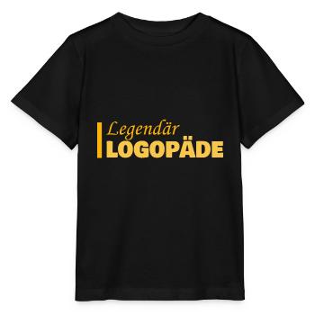 Beruf Logopäde - Stanley/Stella Kinder T-Shirt MINI CREATOR  - Schwarz - Vorne - Mikhail (115cm)