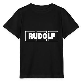 Rudolf comme nom - T-shirt bio MINI CREATOR Stanley/Stella Enfant - noir - Devant - Mikhail (115cm)