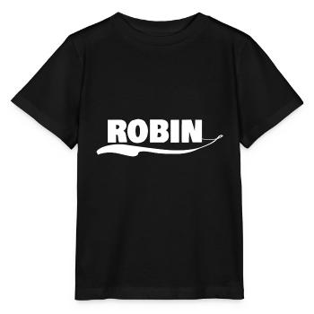 First name robin - Stanley/Stella MINI CREATOR Kids’ T-Shirt - black - Front - Mikhail (115cm)