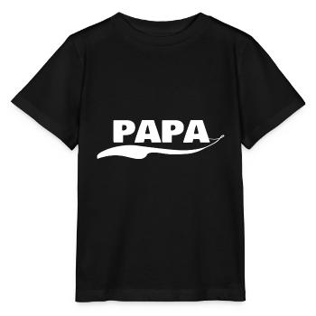 Papa as a first name - Stanley/Stella MINI CREATOR Kids’ T-Shirt - black - Front - Mikhail (115cm)