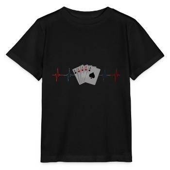 Bridge Kartenspiel Geschenk - Stanley/Stella Kinder T-Shirt MINI CREATOR  - Schwarz - Vorne - Mikhail (115cm)