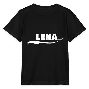 Prénom lena - T-shirt bio MINI CREATOR Stanley/Stella Enfant - noir - Devant - Mikhail (115cm)