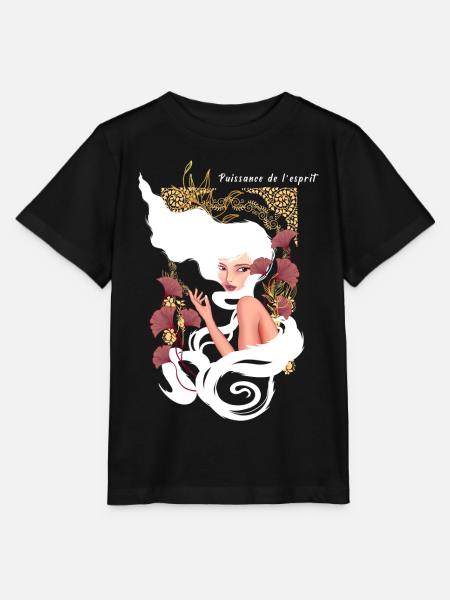 Power Of Mind Jugendstil - Stanley/Stella Kinder T-Shirt MINI CREATOR  - Schwarz