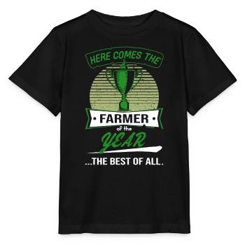 Trophy Trophy for Farmer of the Year - Stanley/Stella MINI CREATOR Kids’ T-Shirt - black - Front - Mikhail (115cm)