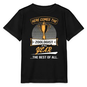 Trophée du zoologiste de l’année - T-shirt bio MINI CREATOR Stanley/Stella Enfant - noir - Devant - Mikhail (115cm)