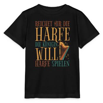 Orchester Harfen Harfe Musiker Harfenspieler - Stanley/Stella Kinder T-Shirt MINI CREATOR  - Schwarz - Vorne - Mikhail (115cm)
