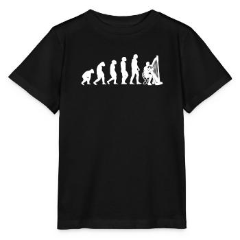 Harp Player Harp String Instrument Harps - Stanley/Stella MINI CREATOR Kids’ T-Shirt - black - Front - Mikhail (115cm)