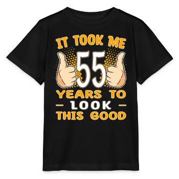 It took me 55 years to look this good - 55 Jahre - Stanley/Stella MINI CREATOR Kids’ T-Shirt - black - Front - Mikhail (115cm)