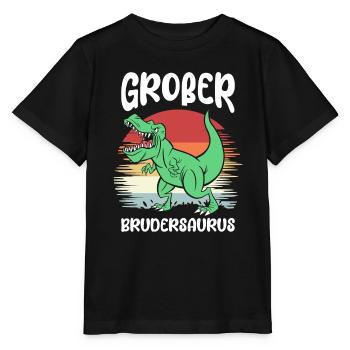 Kinder Großer Bruder Jungen Nachwuchs Geschwister - Stanley/Stella Kinder T-Shirt MINI CREATOR  - Schwarz - Vorne - Mikhail (115cm)