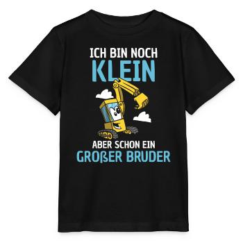 Ich Bin Noch Klein Aber Schon Ein Großer Bruder - Stanley/Stella Kinder T-Shirt MINI CREATOR  - Schwarz - Vorne - Mikhail (115cm)
