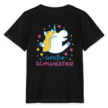 Große Schwester Nachwuchs Geschwister Mädchen - Stanley/Stella Kinder T-Shirt MINI CREATOR  - Schwarz - Vorne - Mikhail (115cm)