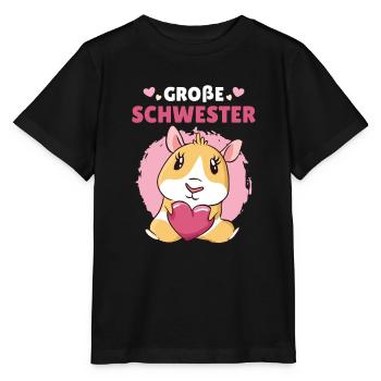 Nachwuchs Große Schwester Ankündigung Geschwister - Stanley/Stella Kinder T-Shirt MINI CREATOR  - Schwarz - Vorne - Mikhail (115cm)