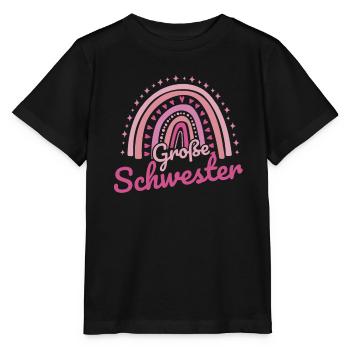 Große Schwester Ankündigung Nachwuchs Mädchen - Stanley/Stella Kinder T-Shirt MINI CREATOR  - Schwarz - Vorne - Mikhail (115cm)