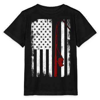 Patriotischer Fischer - Stanley/Stella Kinder T-Shirt MINI CREATOR  - Schwarz - Vorne - Mikhail (115cm)