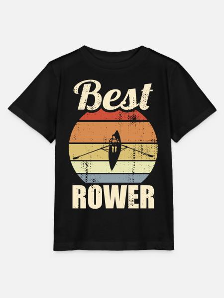 Lustiger Ruderer - Stanley/Stella Kinder T-Shirt MINI CREATOR - Schwarz