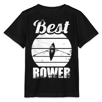 Rower - Stanley/Stella MINI CREATOR Kids’ T-Shirt - black - Front - Mikhail (115cm)